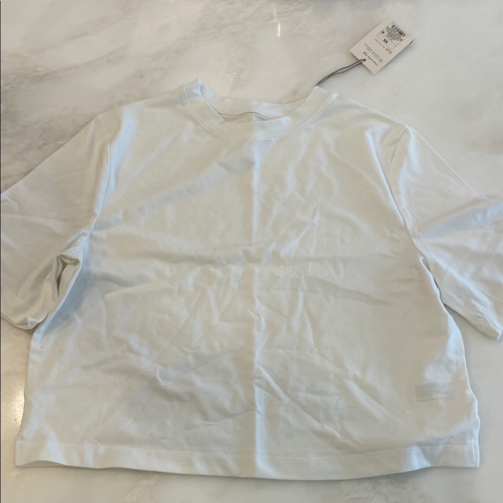 A New Day Classic White S/S Tee-Size X Small